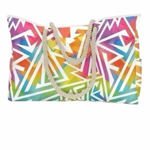 Colorful Geometric Extra Large Tote Bag New